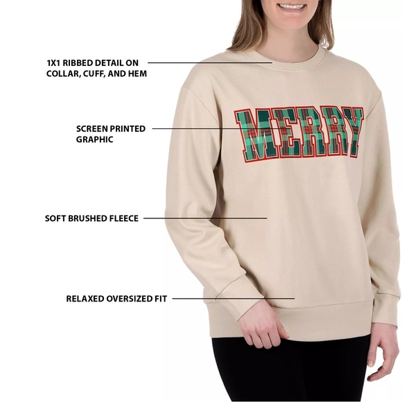 NWT State of Mine Women's Holiday Sweatshirt - Picture 4 of 10